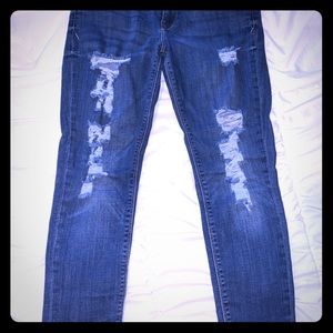 Express mid rise jean legging 10s